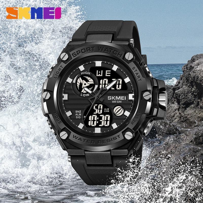 business leisure multi-function timing outdoor sports dual display electronic watch