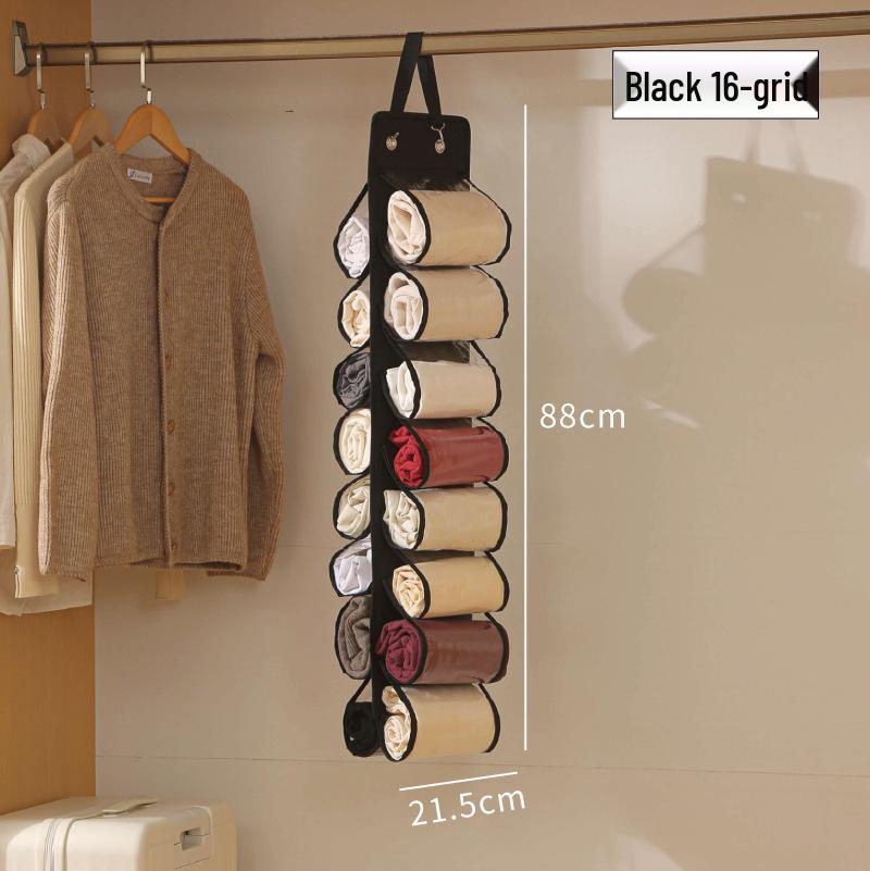 26-Pocket Double-Sided Yoga Outfit Hanging Storage Bag