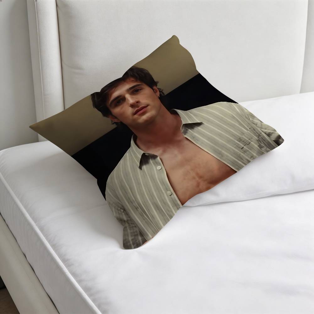 Singer JJacob EElordi Square Pillow Case Soft Decorative Throw Pillow Cover for Home Sofa Bed