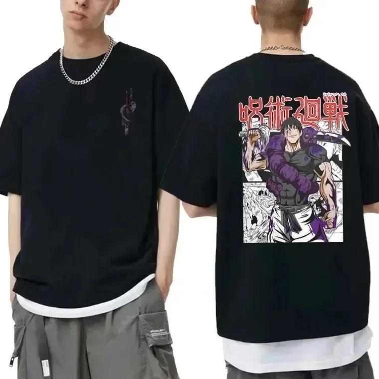 Muži Ženy Japonské Anime Jujutsu Kaisen Fushiguro Toji Grafické Tričko Módní Nadměrná Trička Muž Manga Módní Bavlněný Top