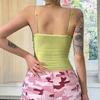 Lace Patchwork Mesh See-Through Camisole - Sexy Floral Vacation Top for Women