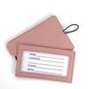 1PCS Fashion Pu Leather Luggage Tags Travel Accessories for Bags Portable Luggage Tag Simple Style for Girls Boys Card Cover