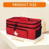 Travel Medicine Bag with Lockable Zippers Travel Emergency Kit Medication Organizer Medication Travel Case for Home Travel