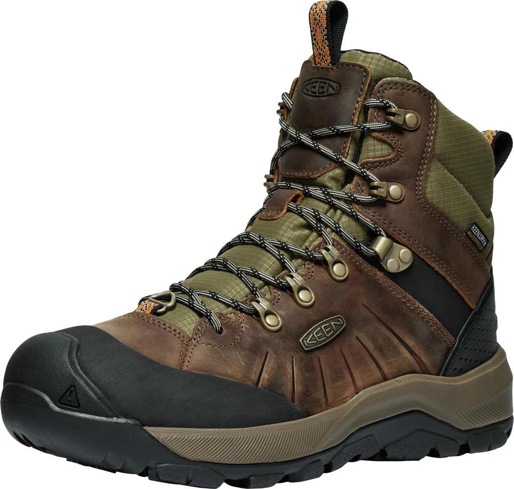KEEN REVEL IV MID Polar Size cm Men's Boots, Bison/Orange Pepper, 27.0