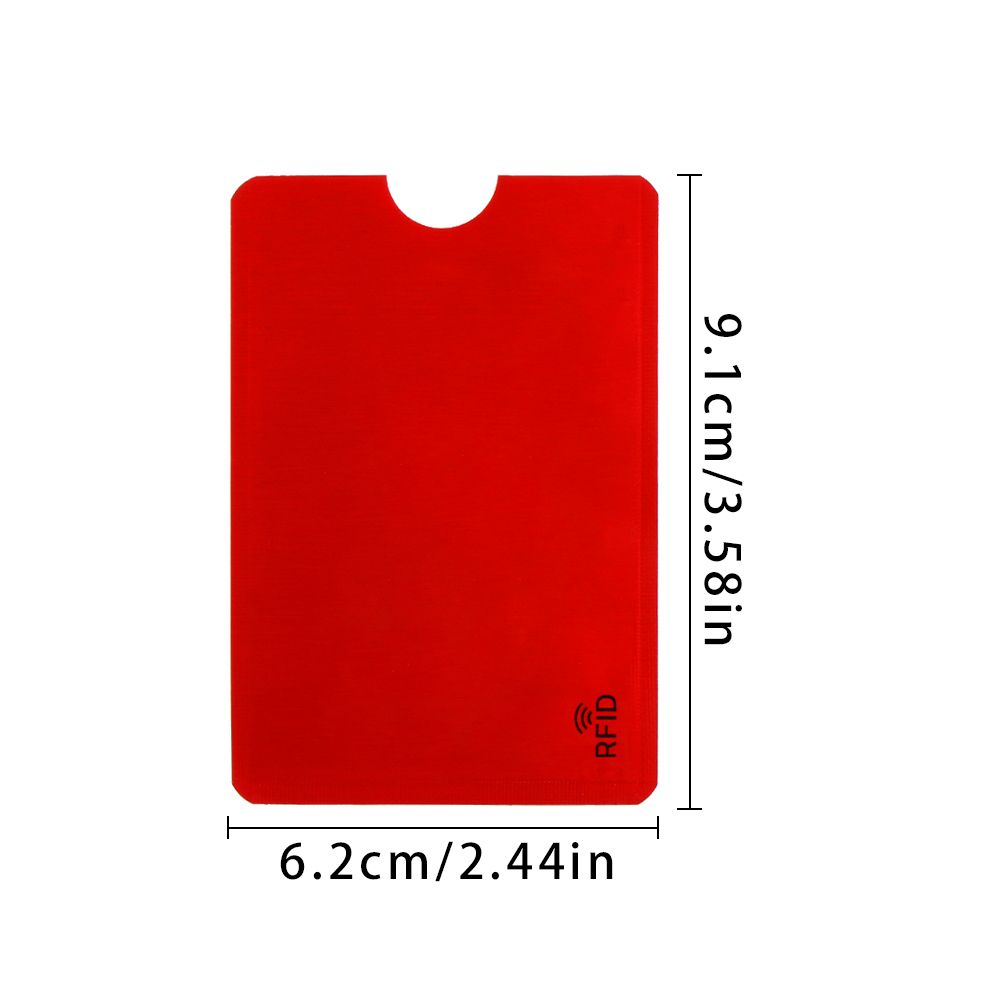 5PCS Cover Safety Credit Cards Bank Aluminium Blocking Anti Thief Rfid Card Holder