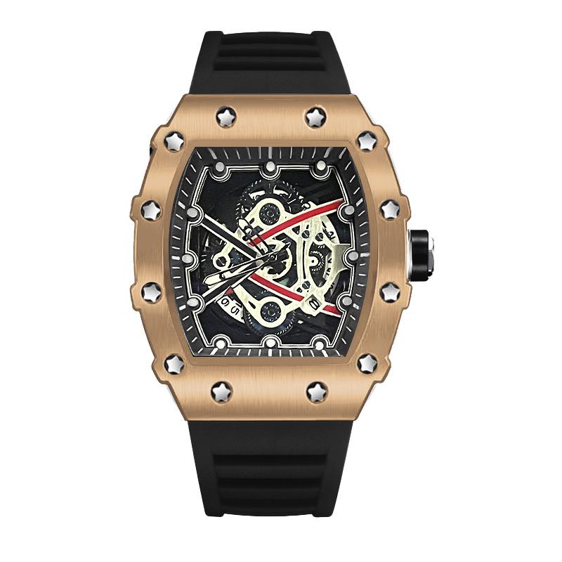 Casual Fashion Domineering Automatic Quartz Hollow Luminous Waterproof Darth Vader 1707 Men'S Watch