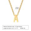 26 Letter Titanium Steel Necklace Stainless Steel Gold Plated Clavicle Chain Neck Chain Pendant Jewelry
