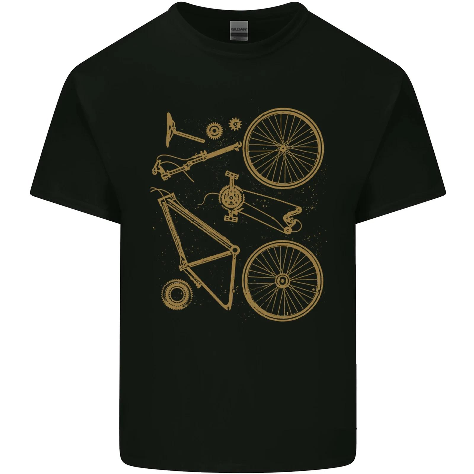 Bicycle Parts Cycling Cyclist Bike Funny Kids T-Shirt Childrens 3XL