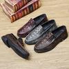 Skinn Loafers Skor Herr Äkta Läder Slip-on Mockasiner Handgjorda Man Casual Skor Kör Gå Lyxig Fritid Zapatos