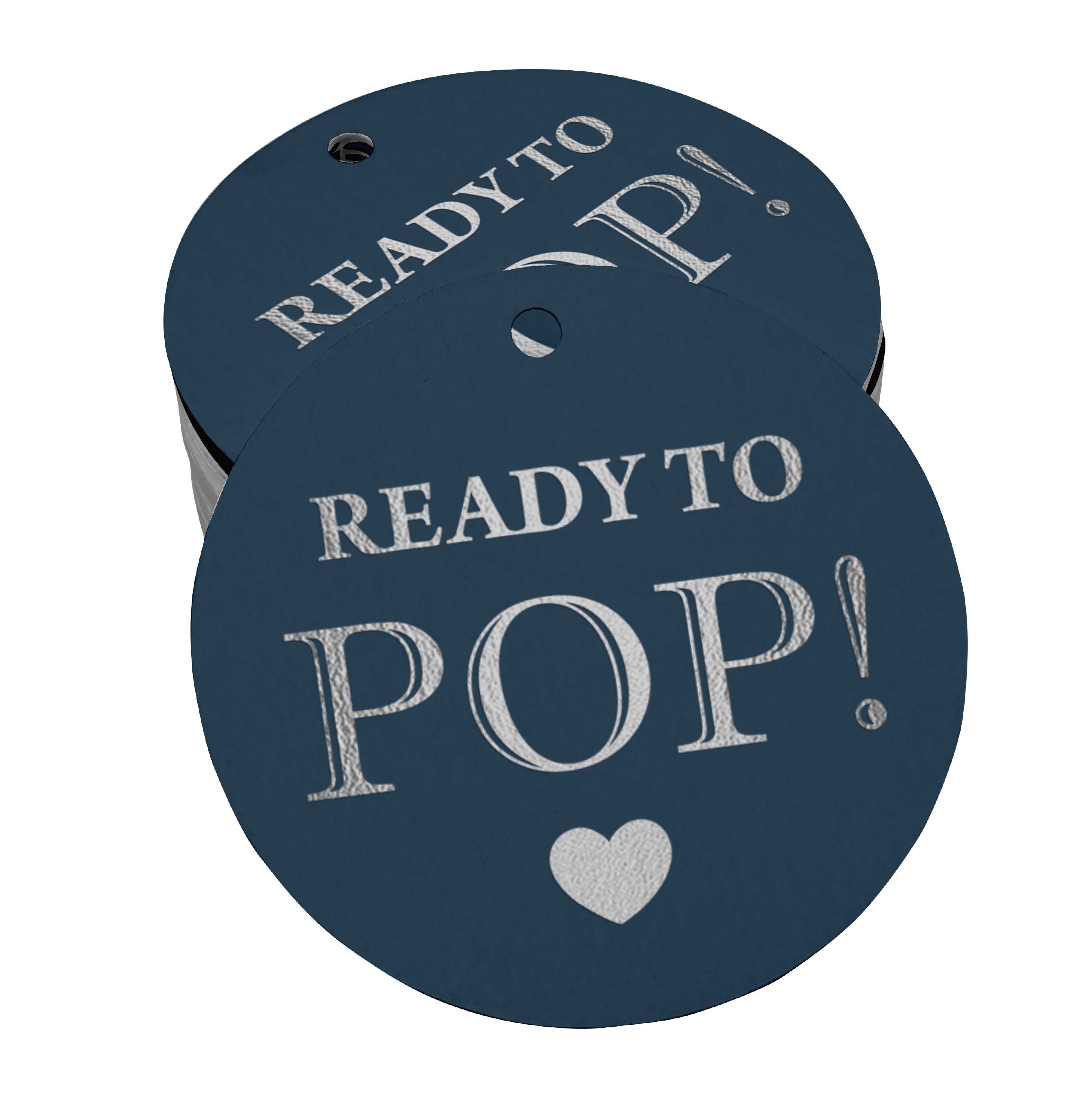 

Inkdotpot Pack Of 100 Ready To Pop Baby Shower Favor Paper Tags Craft Real Gold Foil Hang 50 Silver Foil Tags синій