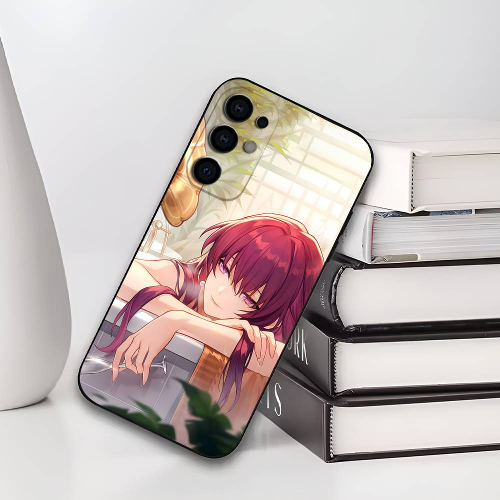 Kafka H-Honkai S-Star R-Rail Phone Case For Samsung S25,S24,S21,S22,S23,S30,Ultra,S20,Plus,Soft Silicone Black Cover