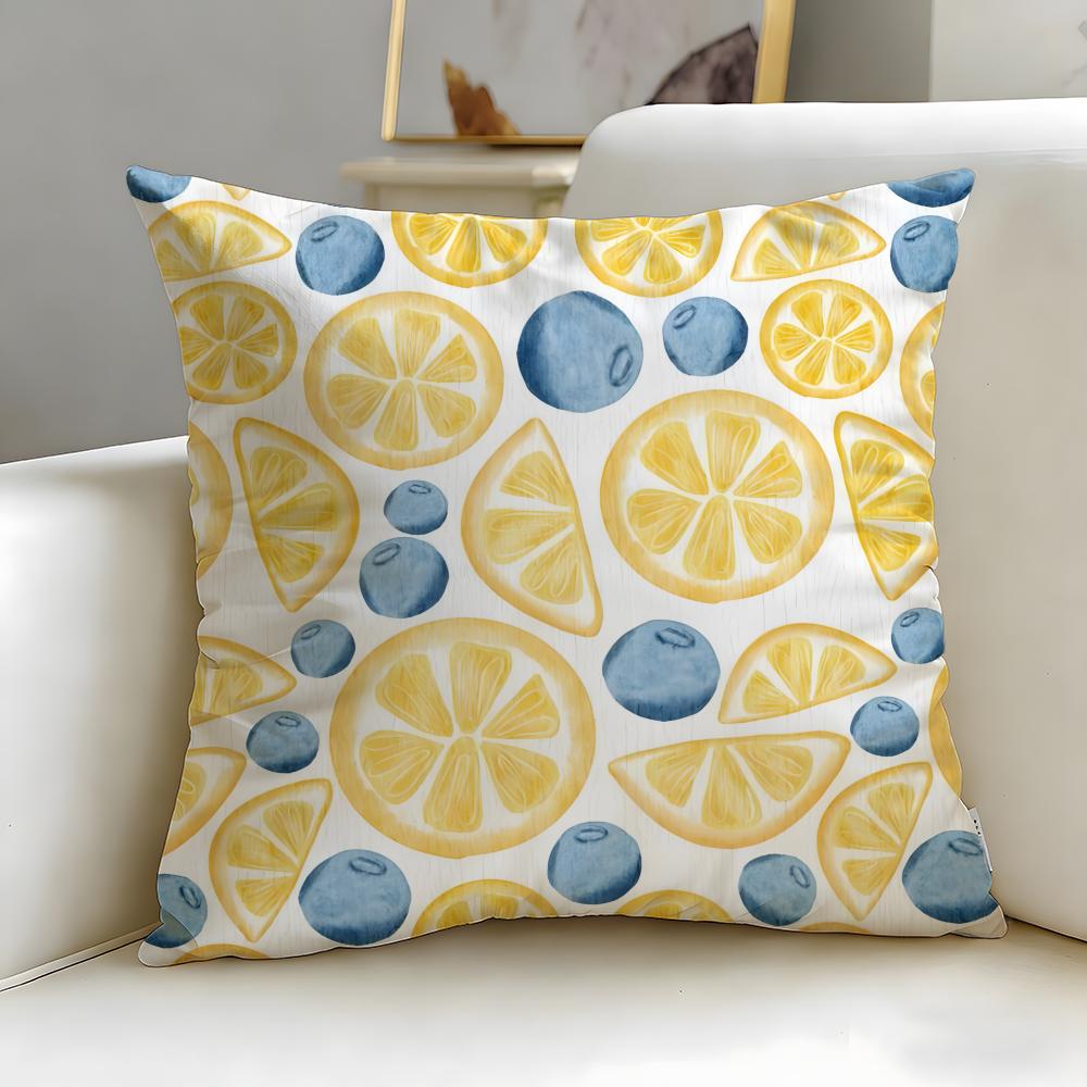 Artistic border Cushion Cover Soft  EasyWash Pillow Case  Versatile for Couch Bed Travel and Office