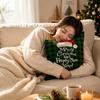 Festive Soft Christmas Pillow Covers 2D Printed Deer Throw Cushion Case Square Plaid Xmas Tree Pillowslip Living Room Decor