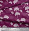 Soimoi Red Japan Crepe Satin Fabric Flower Artistic Printed Fabric 1 Yard 42 Inch