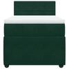 Box Spring Bed with Mattress Dark Green 80 x 200 cm Velvet