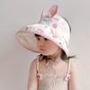 Cartoon Print Children's Sun Hat Polyester Sun Protector Hats  Summer Outdoor