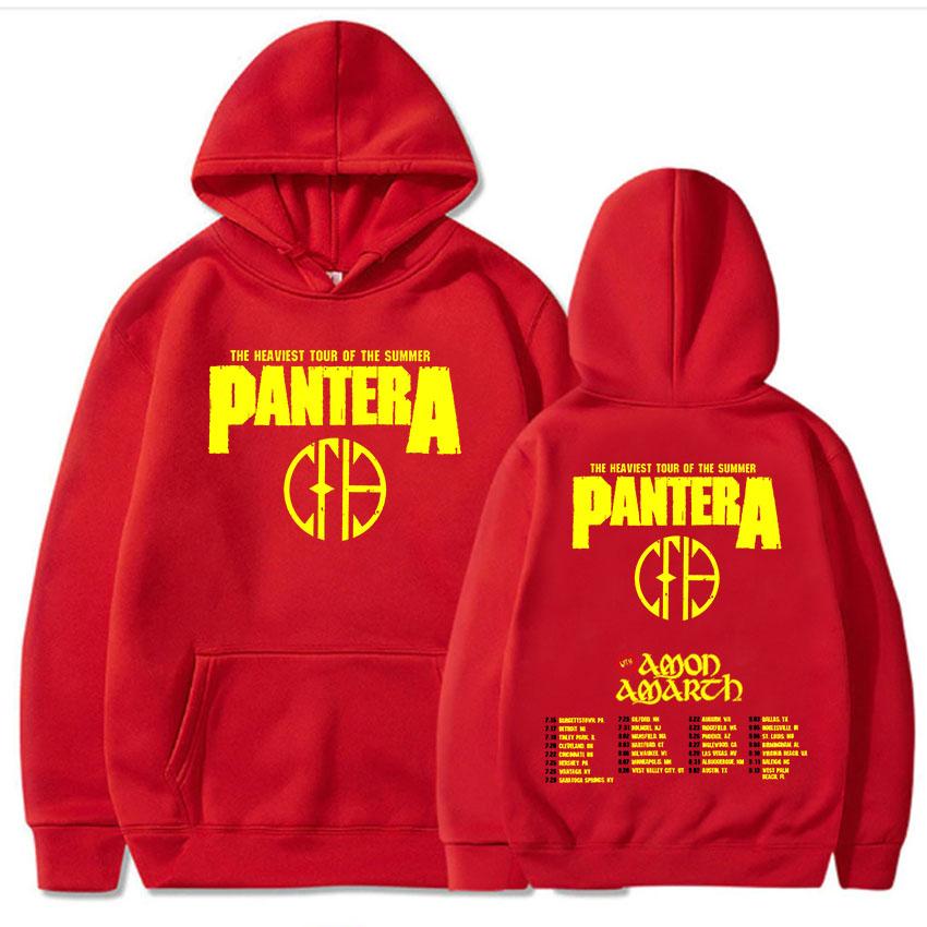 Pantera Heaviest Tour of The Summer 2025 Hoodies Long Sleeve Grunge Fashion Sweatshirts Unisex Streetwear Men Print Top