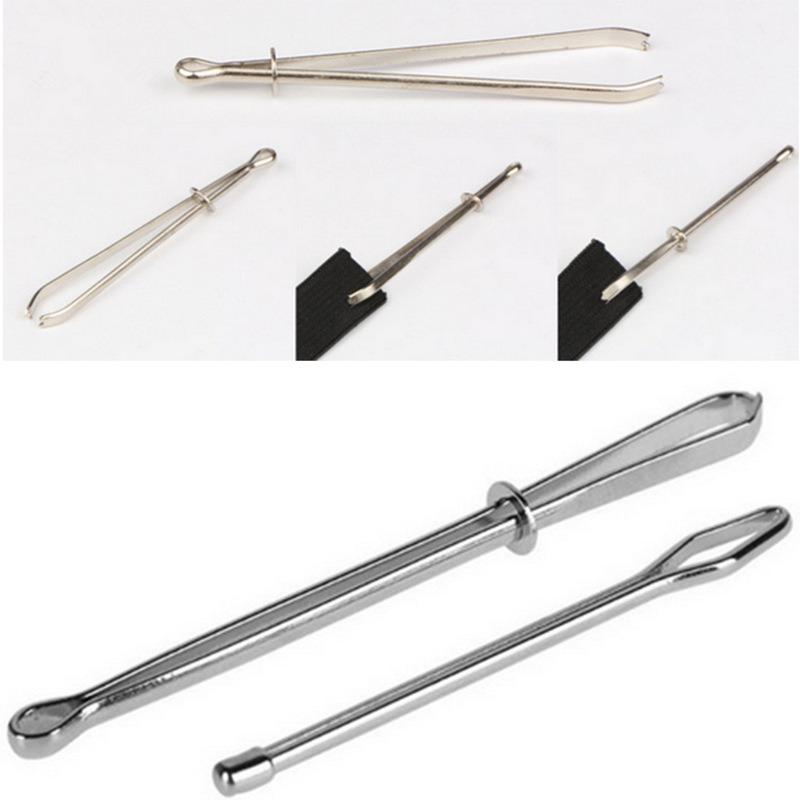 2PCS Drawstring Threader Easy Pull Bodkin Sewing Threader Tweezers Machine Large and Small Sewing Craft DIY Tool Accessories