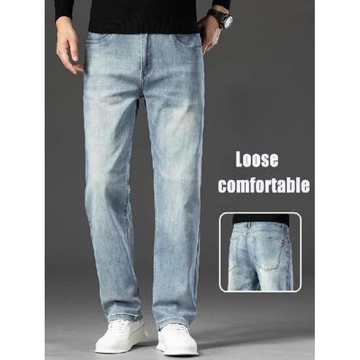 Blugi bărbați de primăvară și toamnă iarnă noi, stil clasic, stil de afaceri, stil versatil, stil de blugi, stil de slăbire