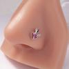 1Pcs Nose Rings Studs L Shaped Nose Rings for Women Heart Nose Nostrial Piercing Jewelry Valentine's Day Gifts