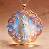 Traditional Cloisonné Enamel Pendant 3D Carved Chinese Style Necklace Charm Elegant Decor