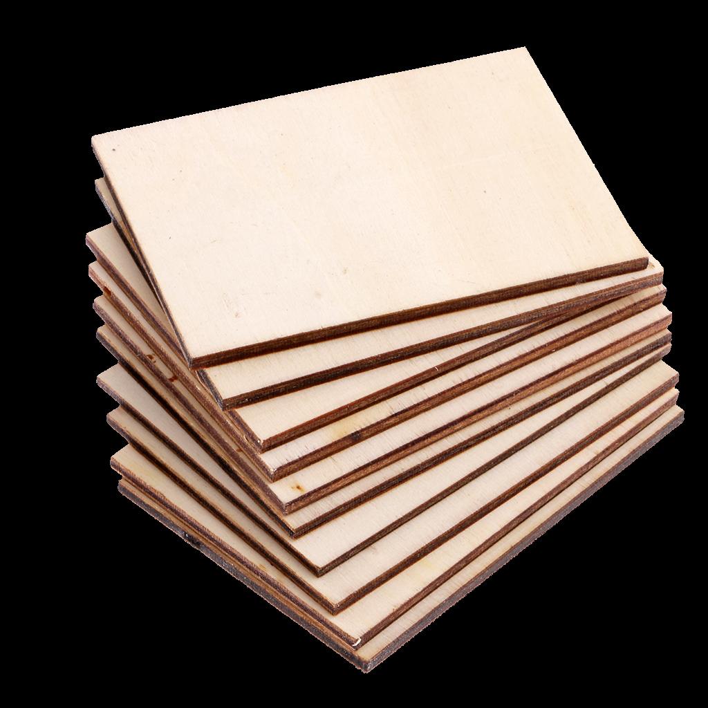 10 Pieces Poplar Wood Rectangle Shapes Wooden Plaque Extra Large for , Home Decorations and Rustic