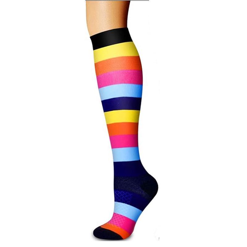 200+ Styles Compression Sports Socks for Men & Women: Breathable, Non-Slip Calf Socks for Fitness & Marathon, Individually Packaged