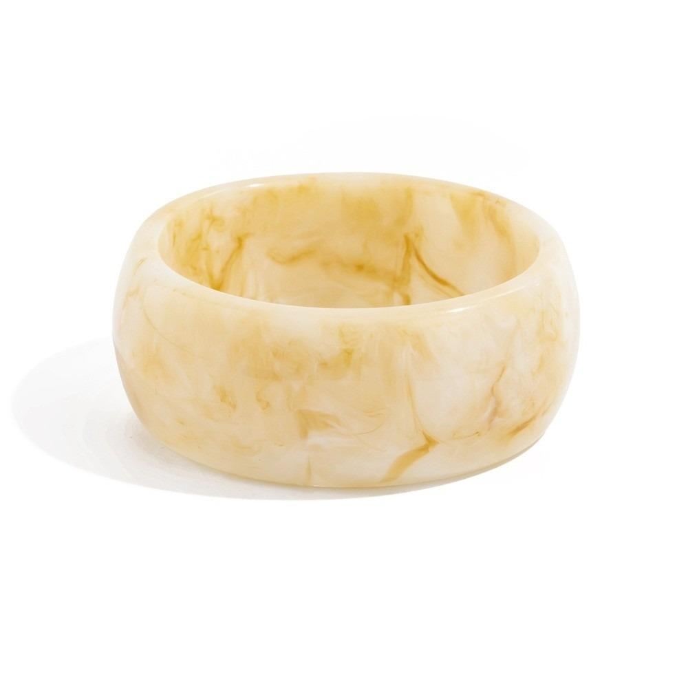 Geometric Irregular Wide Bracelet Bohemian Retro Hand Ring Exaggerated Acrylic Bangle  Gift