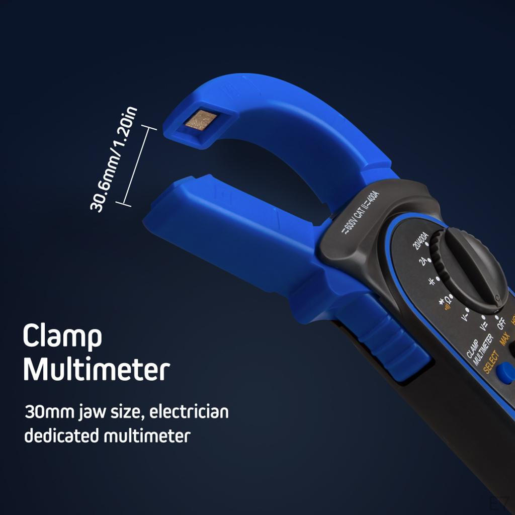 4000 Counts Auto-Ranging Clamp Meter, Digital with Amp,, and Resistance Test