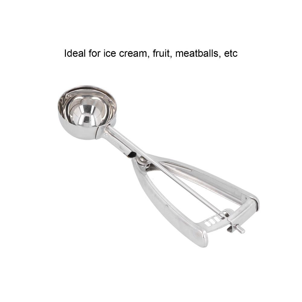 Stainless Steel Ice Cream Scoop Trigger Release Fruit Digging Spoon Manual Digging Spoon For Home