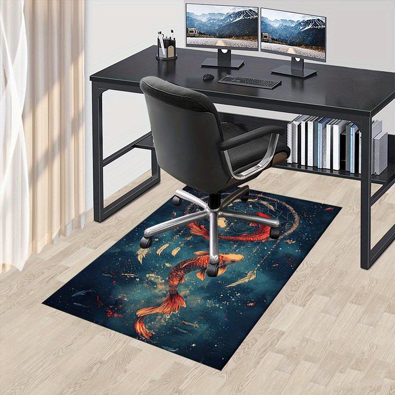 1pc Dreamcatcher,Koi Fish,Feathers Office Carpet Soft Polyester Entrance Carpet Washable Non Slip Ma