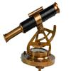 13.97 Cm Brass Telescope with Compass Base Nautical Steampunk Desk Decor Table Decorative