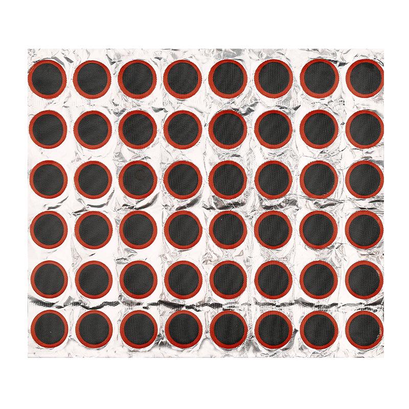 Mountain Bike Tire Repair Kit: 48 Square & Round Patches (25mm) for Cycling & Car Repairs
