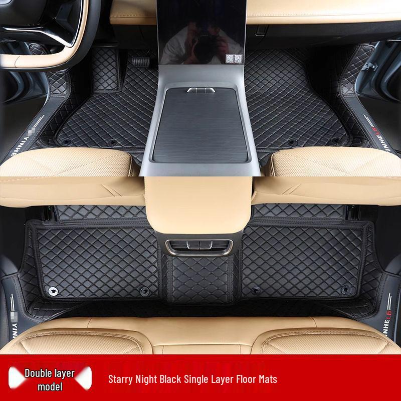 Compatible Galaxy L6 Double Layer Floor Mats & Bumper for 23-25 Models - Car Interior Accessories