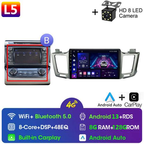 For Toyota RAV4 Rav 4 XA40 2012 - 2018 Android Car Radio Multimidia Video Player Navigation GPS Carplay Touch Screen Auto Stereo