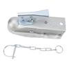 Straight Trailer Coupler with Security Latch Chain Bolt On Weldable Straight Tongue Trailer Coupler for 1 7 8 Inch