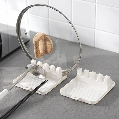 Kitchen Lid Rack, Household Spatula Rack, Cushion Holder, Tableware Storage,Multifunctional Plastic Shelf, Soup Spoon Shovel Mat