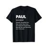 Men's Heavyweight 220g 100% Cotton T-Shirt - Soft Crew Neck Casual Tee Suitable for Gym, Office & Casual Attire - Ideal Gift for Paul, Comfortable