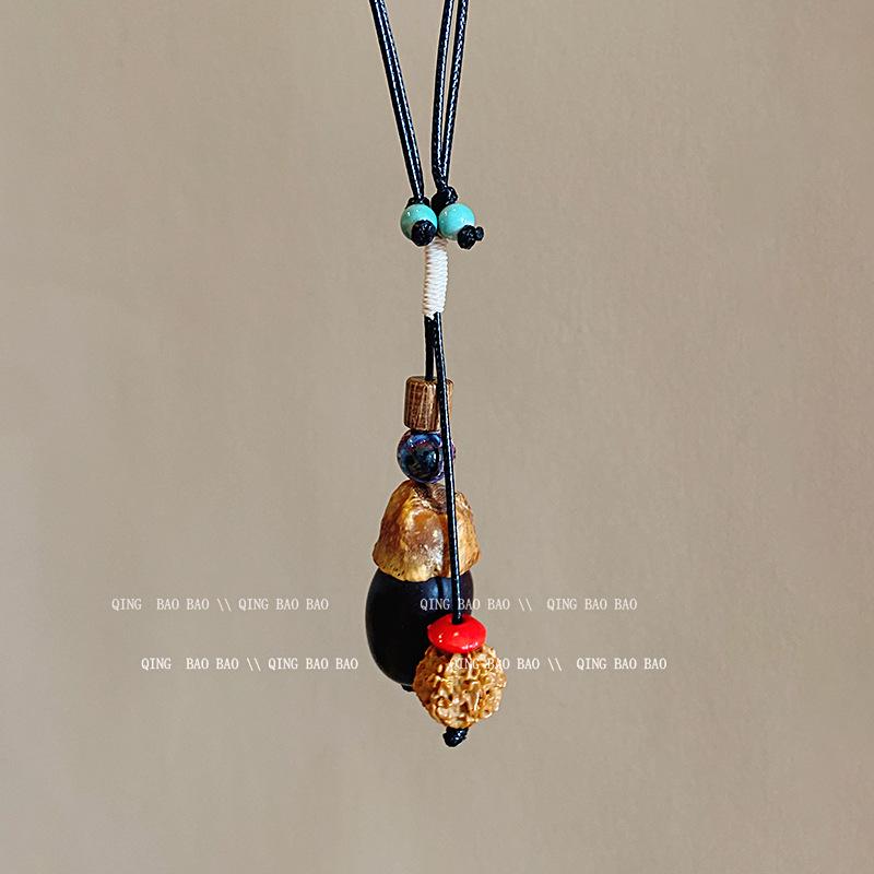 Zen Retro Chinesische Keramik Halskette - Handgewebtes Nischendesign für Frauen