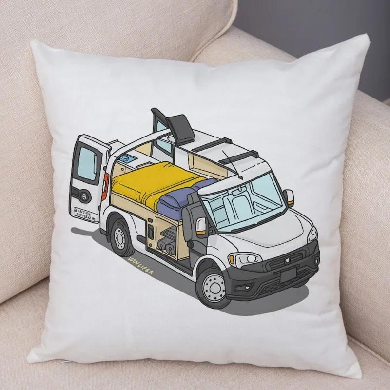 Cartoon Toy Car Decorative Pillowcase Car Ornaments Office Living Room Sofa Home Pillowcase