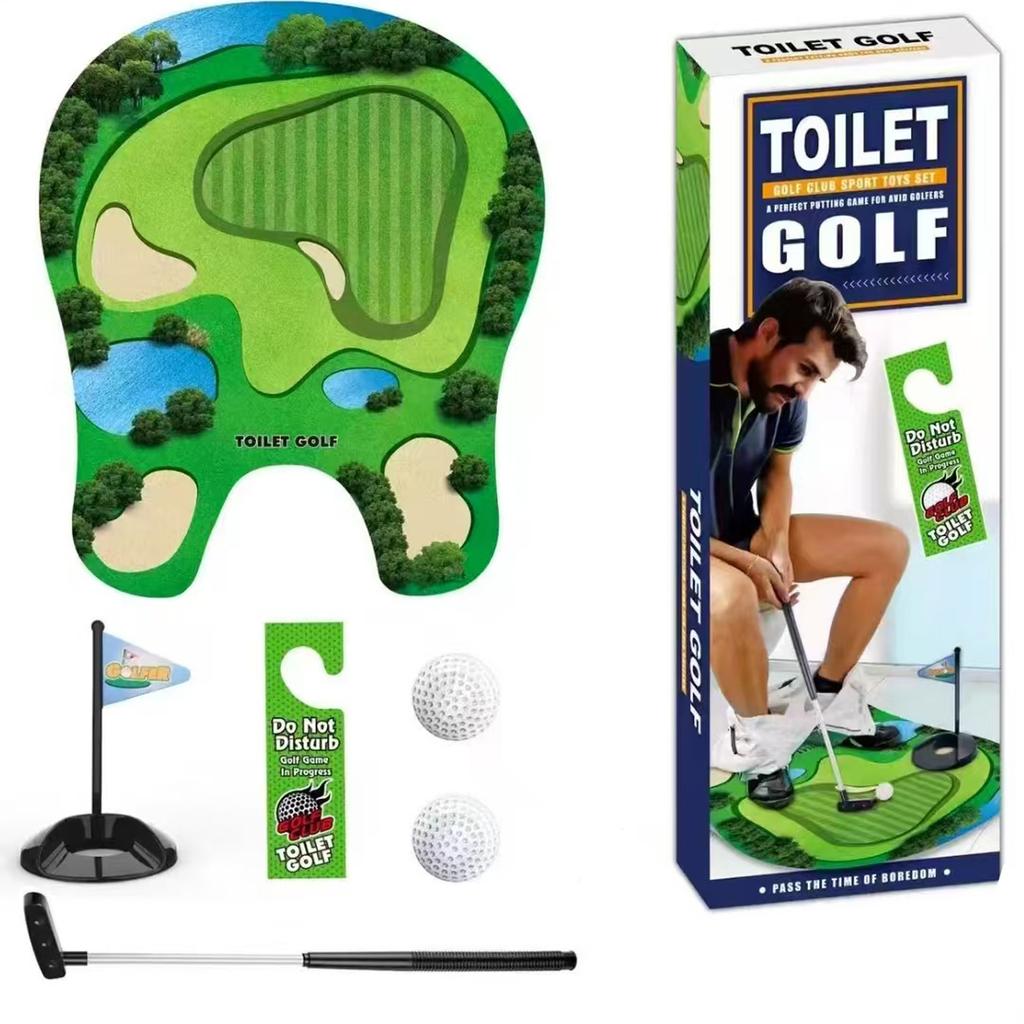 Set de Golf de Toilettes pour le Plaisir dans la Salle de Bain et à l'Intérieur