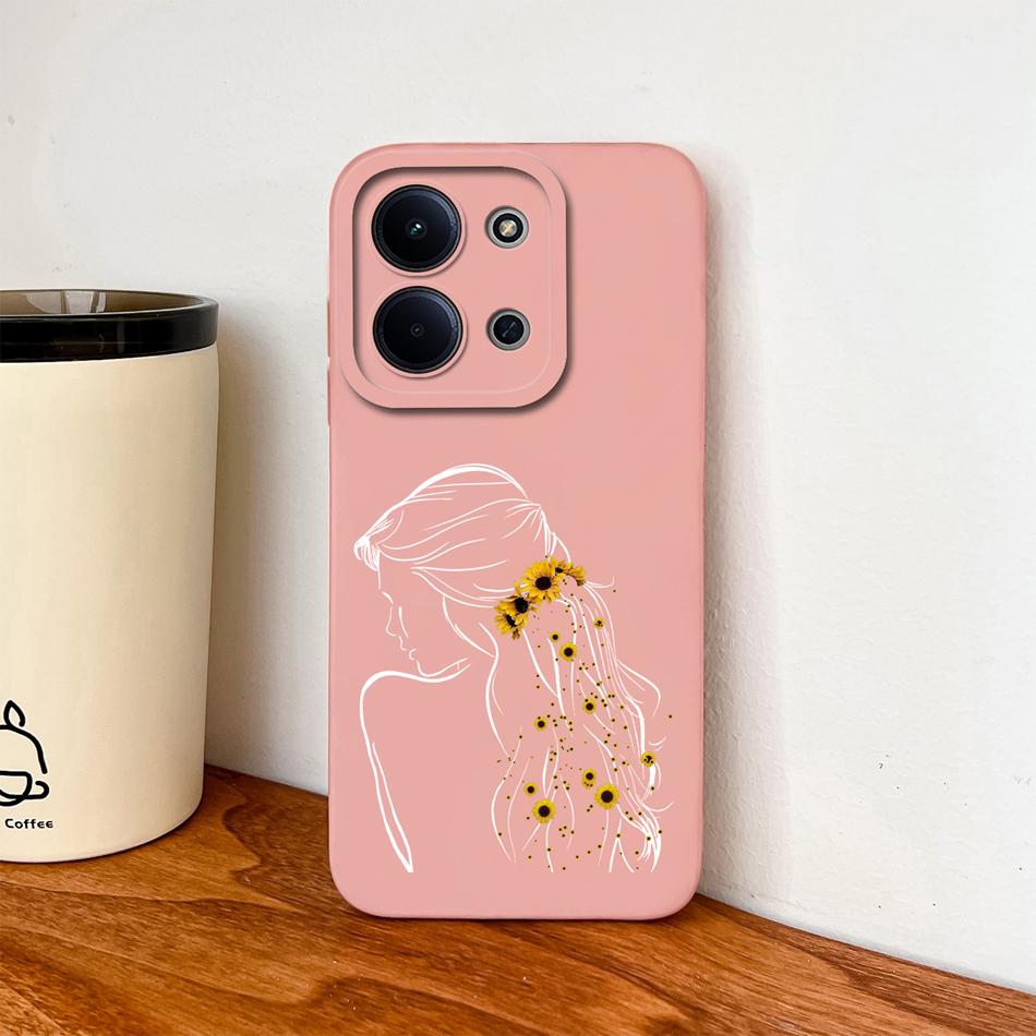 Per Custodia Redmi 15C Moda Cuore Silicone Liquido Protezione Fotocamera Cover Posteriore Per Xiaomi Redmi 15 C 4G 5G Funda Custodie Morbide per Telefono