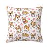 Luxury Cute Corgis Cushion Cover Cm Velvet Throw Pillow Case Home Decor Sofa Chair Pillowslip