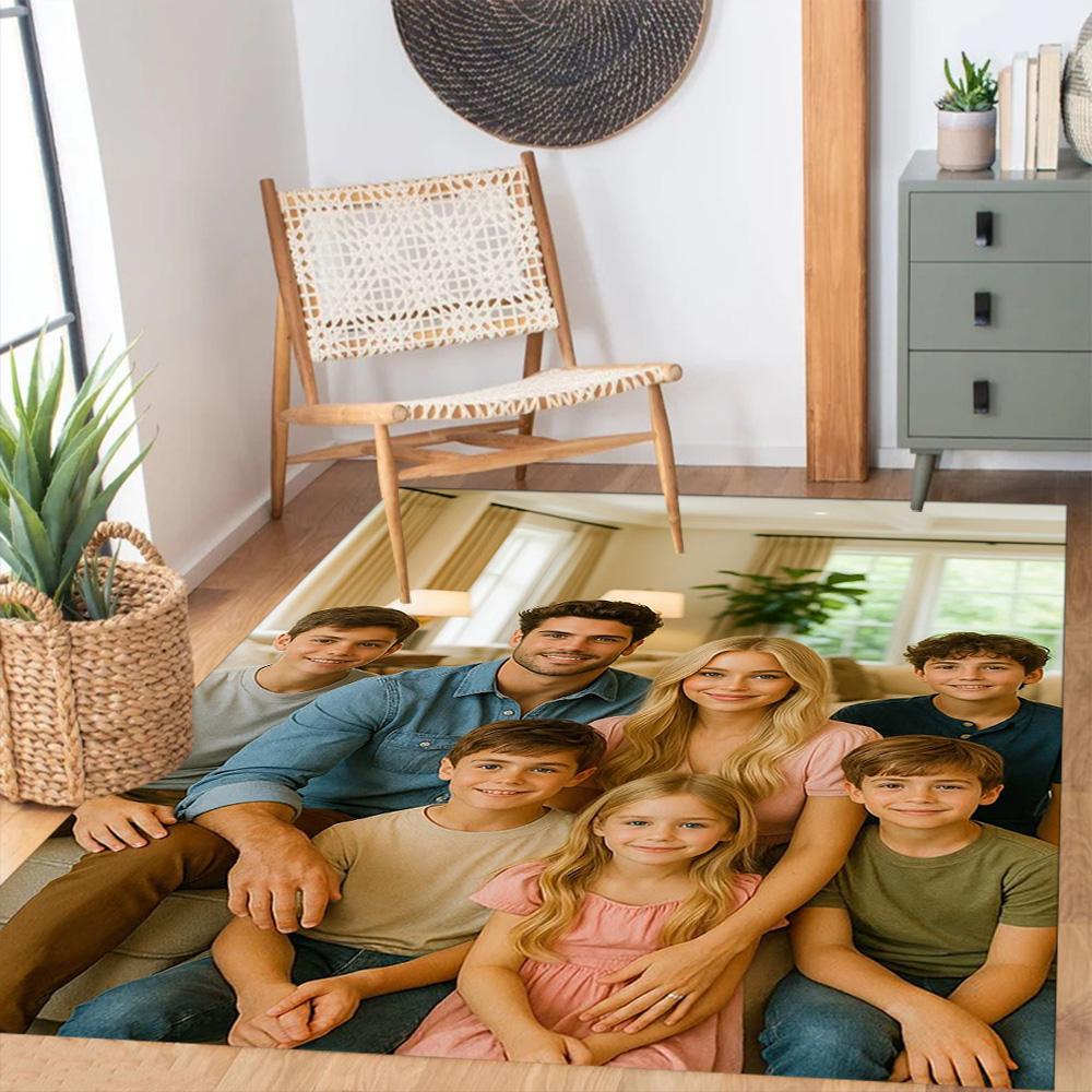 Customize Photos Personalized image Floor Rug Office Rug Design for Decorate room Foyer Playrooms Study room Anti-slip Rug Decorate Offices