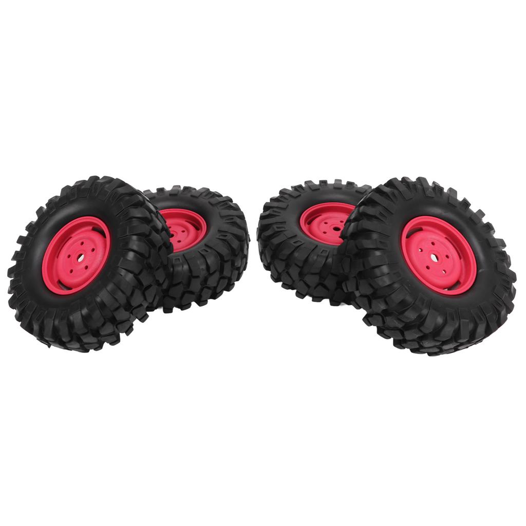 4PCS RC Off Road Vehicle Tires 1.9 Inch Universal Rubber RC Wheels and Tires for RC Off Road