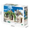 Puzzle EPOCH 500 dílků Trulli z Alberobello s lepidlem a špachtlí a bodovým lístkem EPOCH [Itálie] (Rozměr 38 x 53 cm) 06-307s