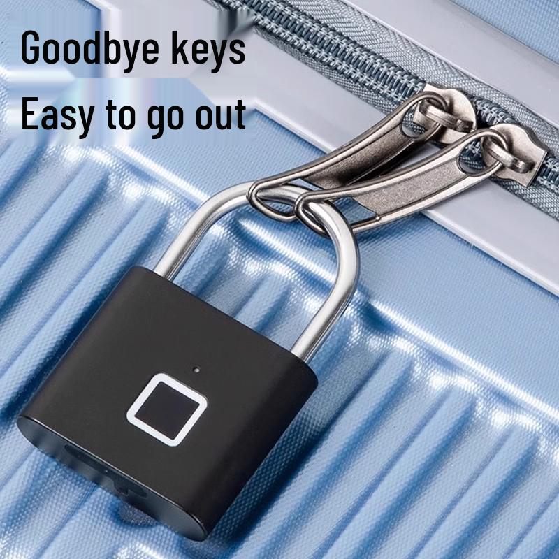 Lacăt inteligent cu amprentă digitală, impermeabil - Exterior rezistent la rugină, antifurt și cu blocare electronică pentru ușa de la intrare și dulap.