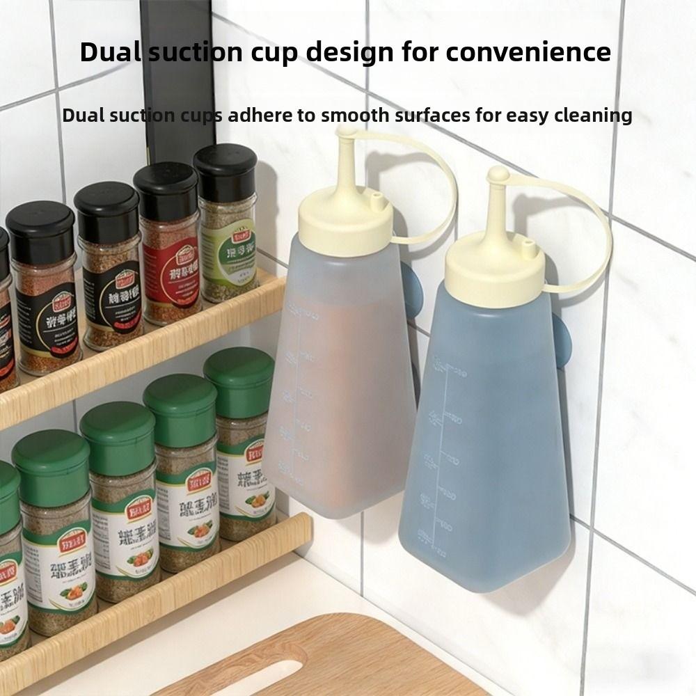 Transparent Condiment Squeeze Bottle Leakproof Design Silicone Split Bottle Salad Dressing