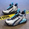 Children's sports shoes boys rotating buttons 2025 new spring mesh breathable older children's youth basketball shoes men