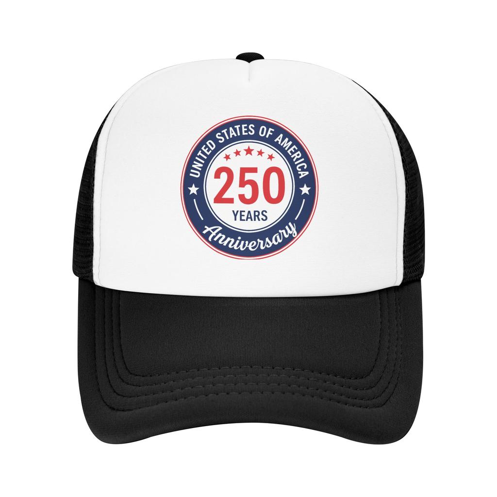 Casual America Year Anniversary Golf Cap Unisex Women Trucker Hat Formal Golf Adjustable Fit Sun Caps